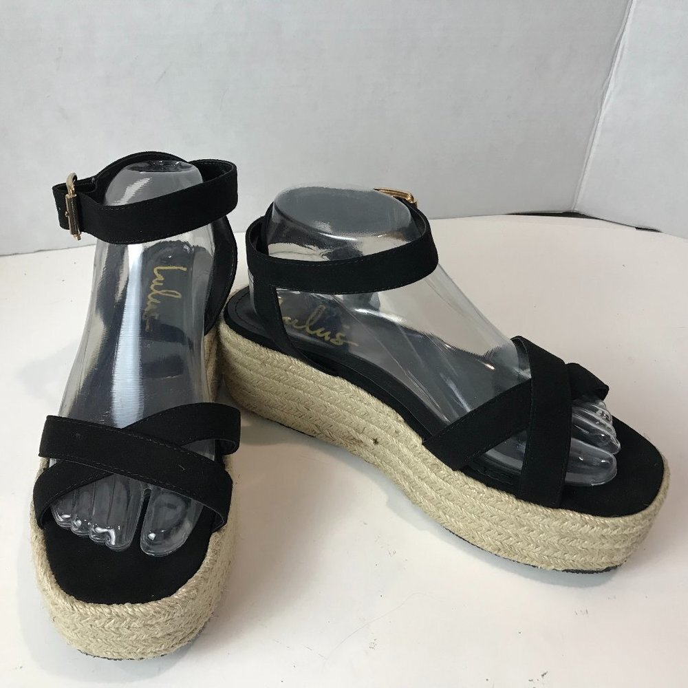 LULU'S Espadrille Sandal US 8.5 EU 38